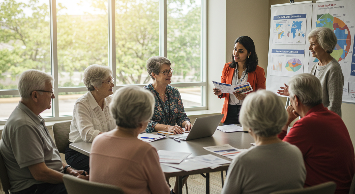 photo of financial assistance orientation for seniors