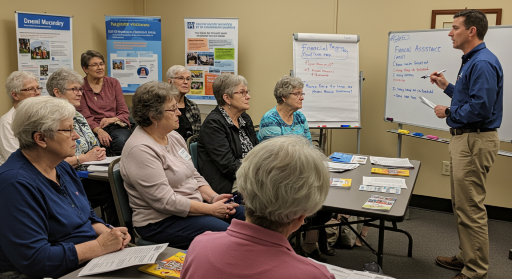 photo of financial assistance orientation for seniors