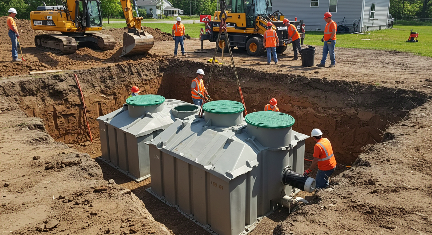 septic installation process